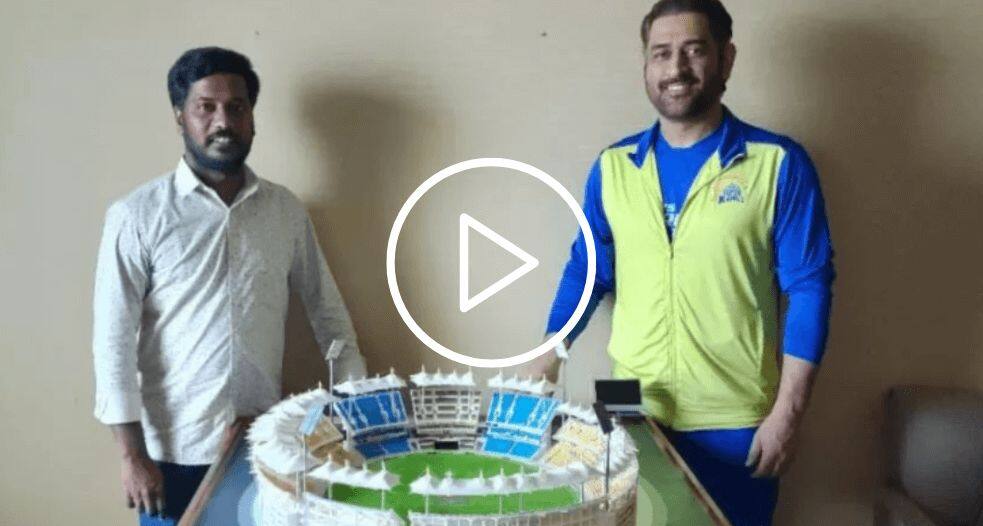 [WATCH] MS Dhoni Gets An Unusual Gift From A Fan, Video Goes Viral